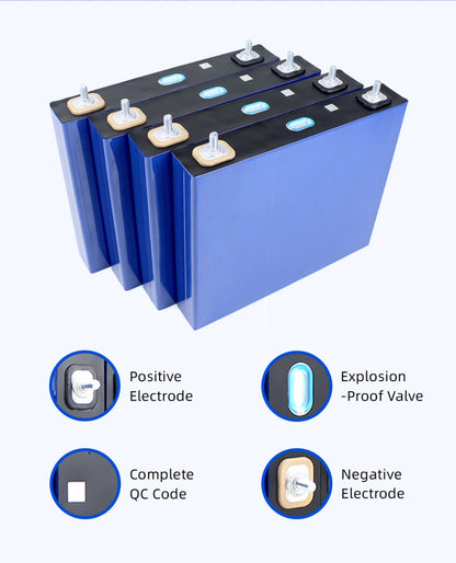 8PCS CATL 3.2V 100Ah Rechargeable lifepo4 Prismatic Battery for power storage boats home appliances