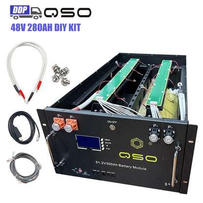 QSO/Seplos Mason 280 Diy Kit Unit With 16S 200A Bms For Server Rack 15kwh 12V 24V 48V 230Ah 280Ah Lifepo4 Battery Box/Case