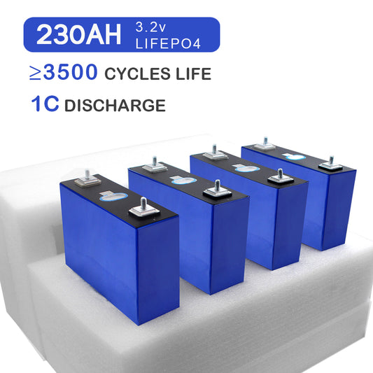 4PCS 3.2V 230Ah Brand New LiFePO4 Battery Cells for DIY Solar China Shipping